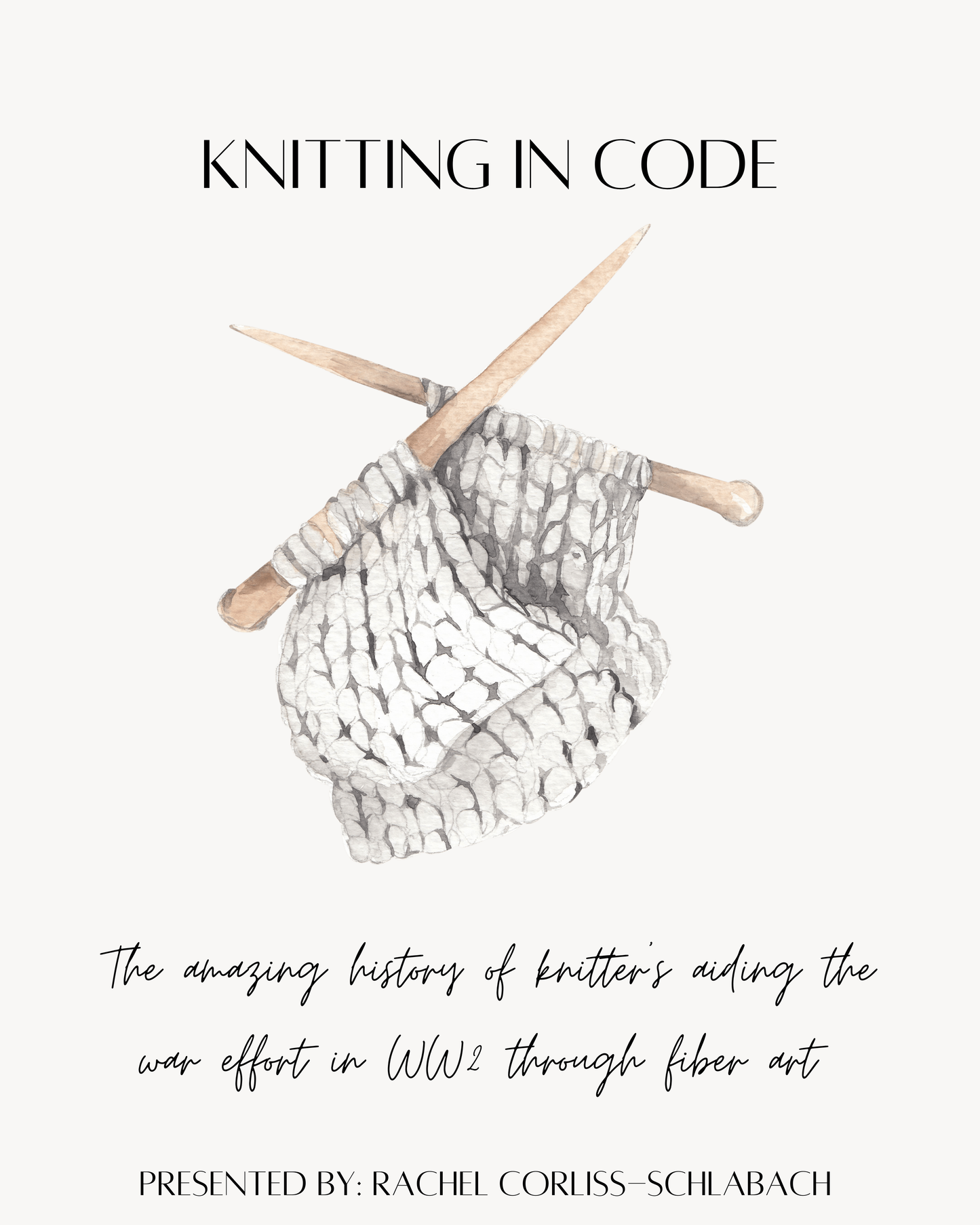 Knitting In Code: How fiber art aided the war effort during WW2 DIGITAL MODULE