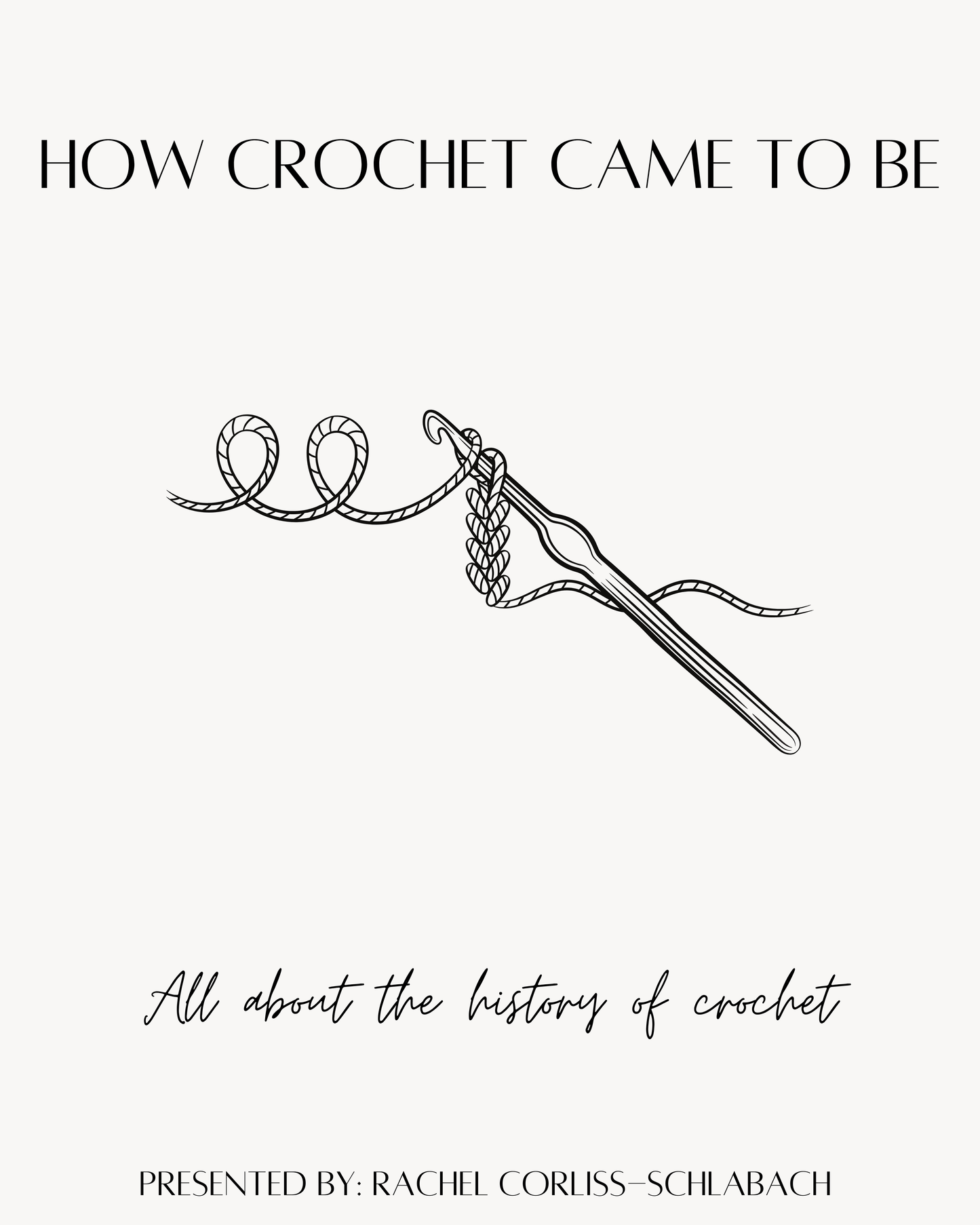 How Crochet Came To Be: The interesting history of crochet DIGITAL MODULE